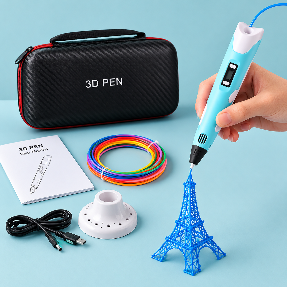 Stylo 3D plus filaments de démonstration